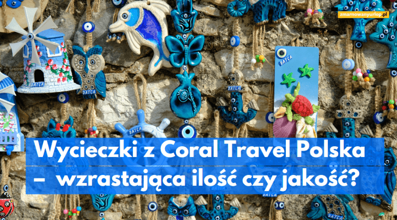 zdjęcie drobnych ceramicznych kolorowych pamiatek wakacyjnych ilustracja wpisu blogowego dotyczacego oceny usług biura podróży coral travel polska